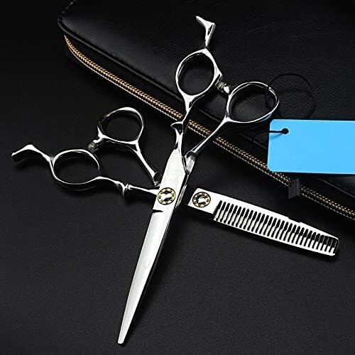 Forbici Da Taglio Professionali Per Capelli Da 6 Pollici, Realizzate In Acciaio 6Cr13, Forbici Da Barbiere Ergonomiche Per Tagliare, Sfoltire E Acconciare I Capelli - Forbici Da Parrucchiere Affilate