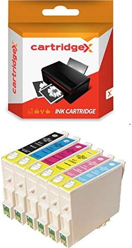 6 Compatible Ink Cartridge Set Replacement for Epson Stylus Photo R200 R220 R300 R300M R320