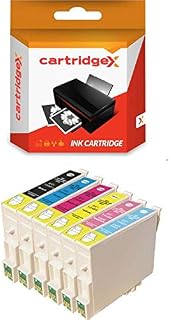 Cartridgex 6 Compatible Ink Cartridge Set Replacement for Epson Stylus Photo RX500 RX600 RX620 RX640