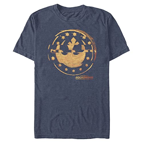 Star Wars t-shirt homme logo pailleté vêtement geek noir col rond