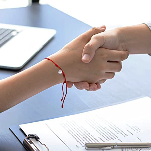 Pulsera Roja 7 Nudos Acero Inoxidable Amuletos de Suerte