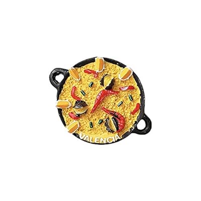 Risotto 3D Valencia España Nevera Imán de Nevera Recuerdos Turísticos Hecho A Mano de Resina Artesanía Pegatinas Magnéticas Inicio Cocina Decoración Regalo de Viaje | Ya disponible en tu tienda friki favorita! En mundofriki.es!