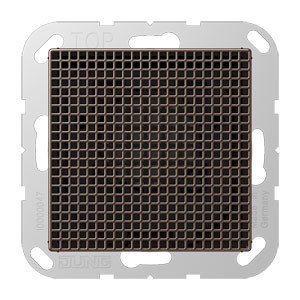 JUNG Haut Parleur module Série A Mocha : finis les câbles audio apparents au mur