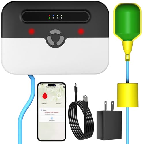 MISDUOCOCO WiFi Sump Pump Alarm, High/Low Water Ddetector for Septic Tank by MISDUOCOCO - Used condition - US$91.99