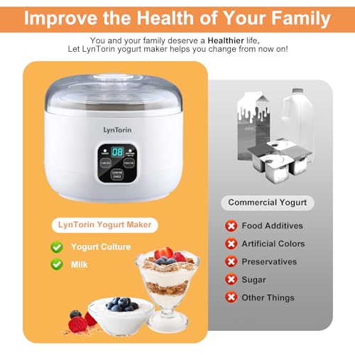 Lyntorin Y-SA13 Yogurt Maker, 34Oz Yogurt Maker Machine thumb #4