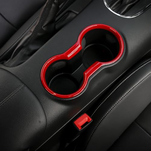 Cubierta de portavasos interior rojo para Ford Mustang 2015-2023 miniatura 6