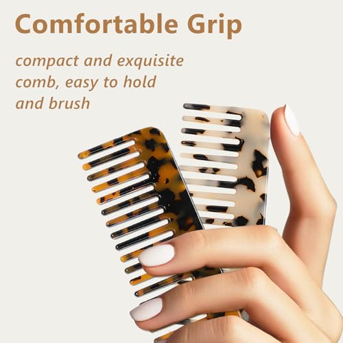 2 Peines de Dientes Anchos para Cabello Rizado y Grueso miniatura 6