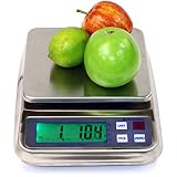 Kitchen Scale, 3 LB x 0.0001 LB (1.5 KG) MRW-3 Washdown Compact Food Balance with Rechargeable Batte