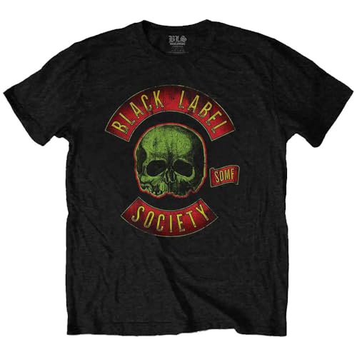 Rock Off officially licensed products Black Label Society Skull Logo T Shirt L