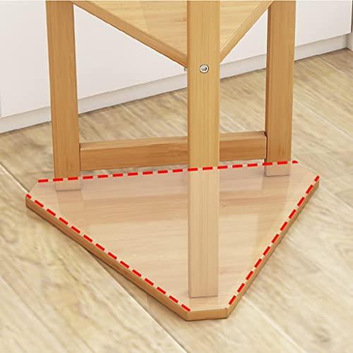 Étagère d'angle multifonctionnelle avec cintres pour ranger la maison