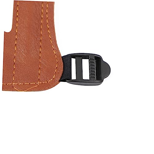 Sosoport 2 Peças Pulseira De Couro Pulseira Protetor De Dedo Tiro Com Arco Pulseira Ajustável Protet