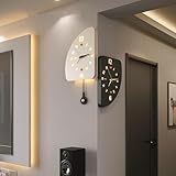 Doppelseitige Eckwanduhr, geräuschlos, nicht tickend, dekorative Wandkunst, batteriebetrieben für Flur, Esszimmer, Wohnzimmer