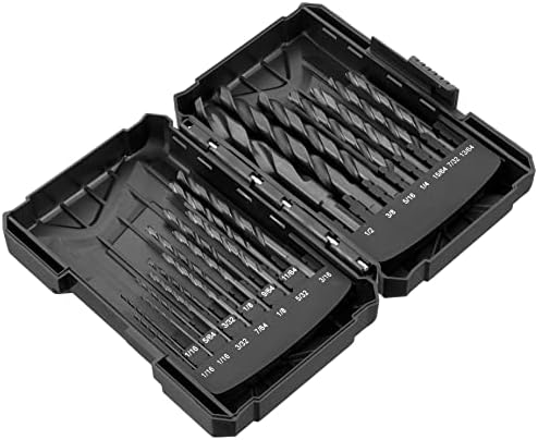 Amazon Brand Denali 20-Piece Drill Bit Set with Carry Case