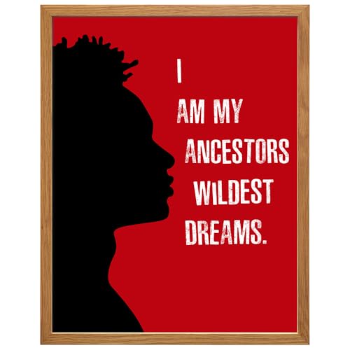 Motivational African American Art 11x14 FRAMED - Inspiring Quotes Wall