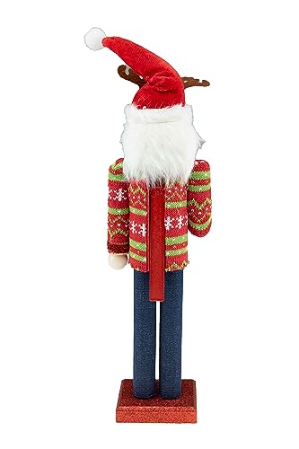Casse-noisette de Noël en bois cadeau Ugly Sweater 35cm