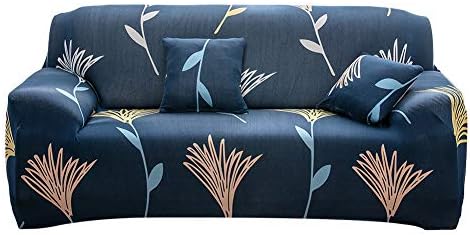 Yeahmart Sofa Cover 1 2 3 Seater Sofa Slipcovers Printed Stretch Couch Cover Polyester Spandex Furniture Protector Cover (3 Seater, Pattern #Wildflower)
