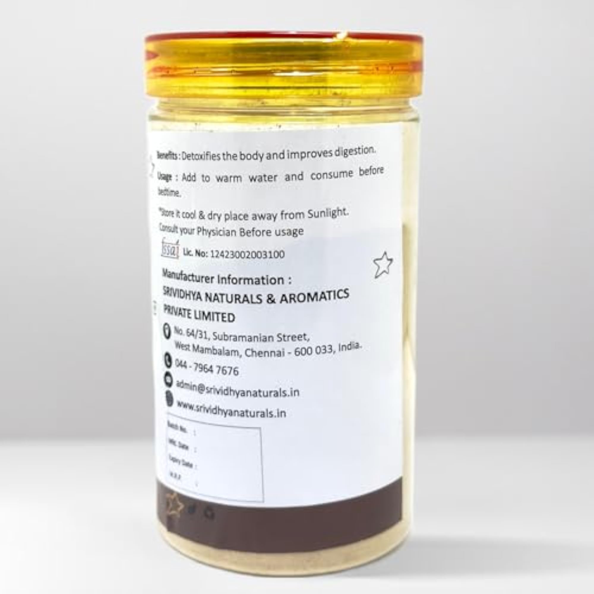 Triphala Powder - Organic Herbal Supplement