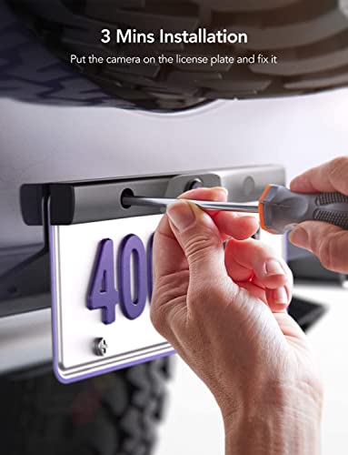 Erapta Totally Wireless Backup Camera System 1080P Reverse Camera With 5 Inch Monitor 170 Wide Rear View Ir Night Vision Ip69K Waterproof Easy Mount For Cars Trucks Suv Rv Edc5 #TOP1