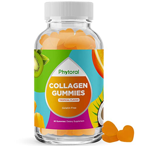 Hydrolyzed Collagen Gummies Vitamins for Adults - Hair Skin and Nails Gummies for Healthy Hair Growth Glowing Skin and Nail Care - Pure Collagen Supplement for Joint Support Hair Loss and Skin Care