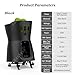 TBANVOO Smart Tennis and Padel Ball Machine - Intelligent Control, Adjustable Speed and Spin, Automatic Ball Feeding, and Multiple Serve Modes for Comprehensive Training,Black