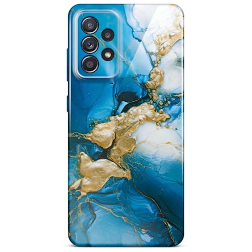 Coque rigide Samsung Galaxy A52s 5G paillettes marbre bleu ONEFLOW