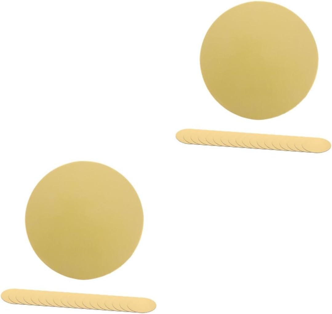 PRETYZOOM 60pcs Round Cake Boards Thick Cake Drums for Birthday and Baking Easy to Clean and Food-safe for Party Supplies
