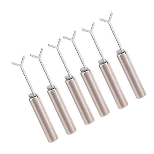 Cat Eye Heart Magnet for Nails, Professional Cat Eye DIY Tool Set with 6pcs Y-Shaped Guide Sticks and 6pcs Cylindrical Magnet for Stunning DIY Manicure