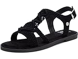zapatos xti mujer el corte ingles Material de la suela: Caucho XTI - Sandalia cierre de hebilla para mujer, color: negro, talla: 39