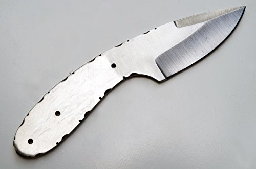 Whole Earth Supply D-2 Steel Skinning Drop Point Knife Blank Blade Hunting Skinner Small D2