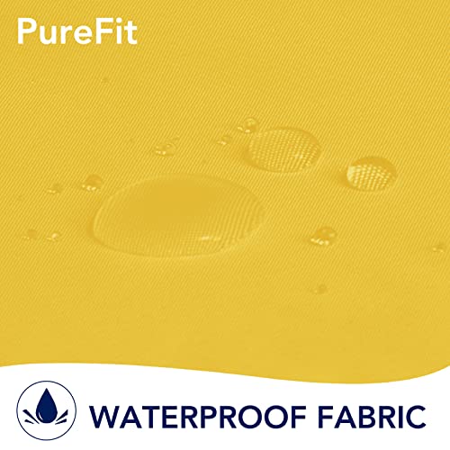 Purefit Outdoor Curtains For Patio Waterproof  Weatherproof, Uv And Fade Resistant Outside Curtains For Gazebo, Front Porch, Pergola, Sun Blocking Privacy Curtain, 52 X 84 Inch, 1 Panel, Yellow #TOP1