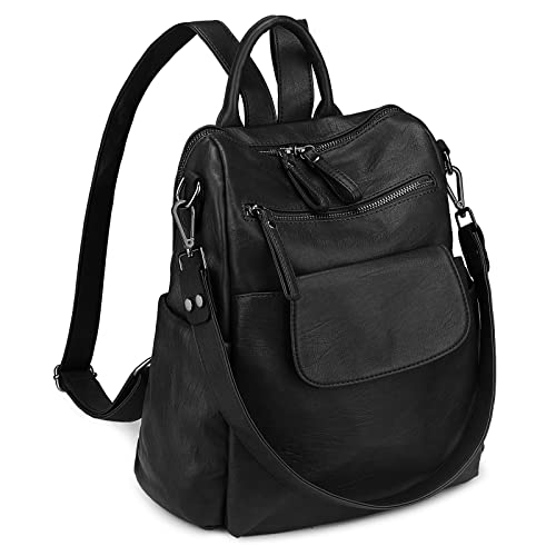 Image of Uromee Backpack Purse for Women Vegan Leather Ladies Fashion Travel Shoulder Bag Convertible