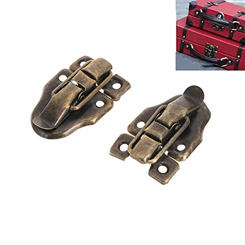 Dophee 4Pcs Retro Style Box Toggle Latch Catch, Antique Iron Duckbilled Hasp For Jewellery Box Gift Wooden Case Chest Suitcase Trunk Ordinary Box Crafts, 1.61" X 2.32" #TOP4