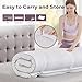 SOOSLEEPY Full Size Memory Foam Mattress Topper 3 Inch with Removable Soft Cover Ventilated Breathable Cooling Mattress Pad Portable Bed Topper for Back Pain and Pressure Relief, CertiPUR-US Certified