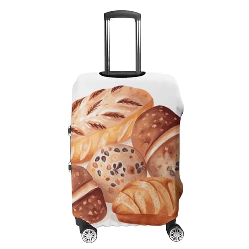 Painted Bread Printed Luggage Cover Protector, Fits 18-32 Inch Luggage4