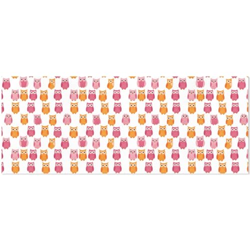 susiyo Pink and Orange Owls Gift Wrapping Paper Perfect for Wedding, Baby Shower, Valentine's D