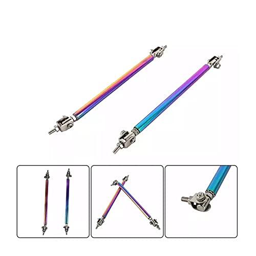 2Pcs Car Adjustable Colorful 7.87"-13" Front Lip Strut Rod Bumper Splitter Universal Tie Support Bars #TOP6