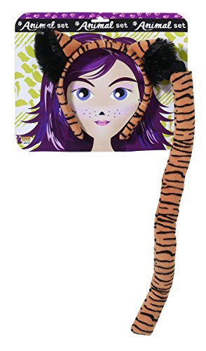 Forum Novelties 女性用楽しい動物コスチュームアクセサリーセットマルチ フリーサイズ トラ