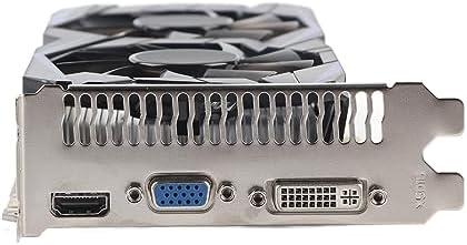 Yunseity GTX1050Ti Graphic Card, 4GB DDR5 128bit Gaming Graphics Card with Cooling Fan, 700MHz 3D API DirectX 12, PCI Express 2.0 Independent Desktop Video Card