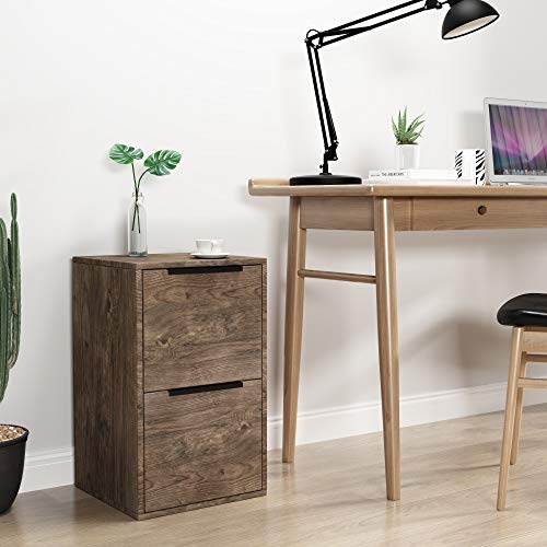 Lucypal 2 Drawer Wooden File Cabinet, Vertical Storage Filing Cabinets For Home Office,Pressed Wood File Cabinets For Letter Size (Grey) #TOP2