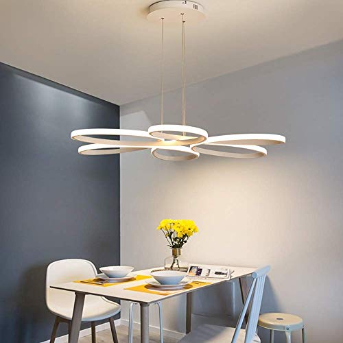 Lustre LED à intensité variable en continu avec télécommande pour salon