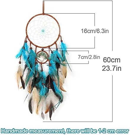 LED Dream Catcher Handmade Dreamcatcher with Colorful Feather for Girls Bedroom Decorations Unicorn Bedroom Accessories, Bohemian Home Decor, Unicorn Gifts for Girls, Wall Hanging Decorations