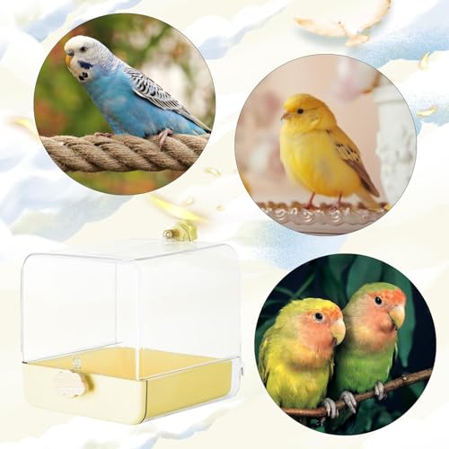 Bañera para pájaros con cajón inferior para una limpieza sin esfuerzo 5