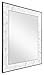 MCS 22x28 Inch Chevron, 28x34 Overall Size, Marble (66945) Mirror, Marble