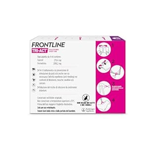 FRONTLINE Triact, 3 Pipette, Cane L (20-40Kg), Antiparassitario per Cani e Cuccioli di Lunga Durata, Protegge il Cane da Pulci, Zecche, Zanzare, Pappataci e Leishmaniosi, Antipulci 3 Pipette