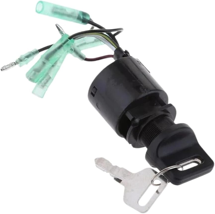 Ignition Switch Assembly W/Key Part Fit for Outboard 35100-ZV5-013 Boat