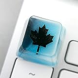 Gaming Keycaps Rainbow 6 Black Ice Resin Keycaps for Cherry MX Swtiches (Mix Black ice)