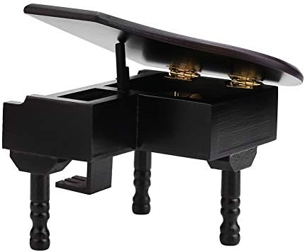 Sutinna Movement, Fine Workmanship Durable Wooden Music Box, Elegant Taste Grand Piano Music Box, Sturdy for Living room Bedroom for Home Office