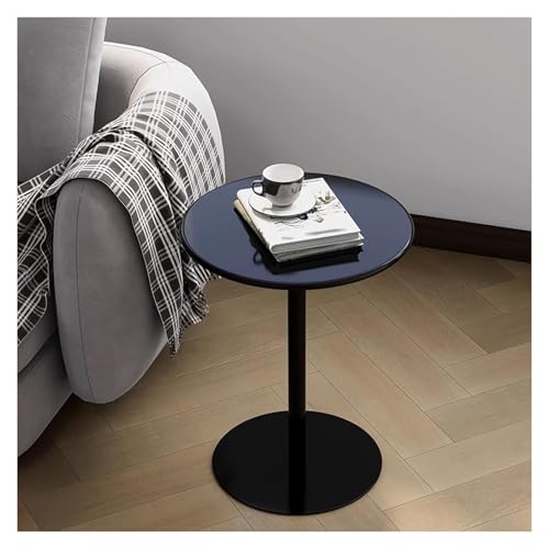Failjierue Mesa Redonda Pequeña De Hierro para Patio, Ideal para Comedor, Sofá, Café, Té con Leche, Bar Y Postres.(60x72cm)