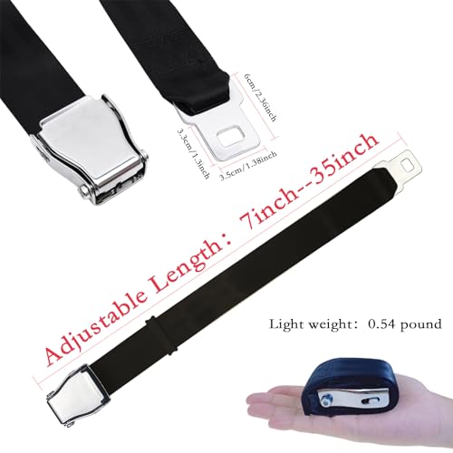FlyFerry Airplane Seat Belt Extender Adjustable 7-35" Airplane Seatbelt Extender Fits All of Airlines Except Southwest, with Carry Case by FlyFerry - Image 2