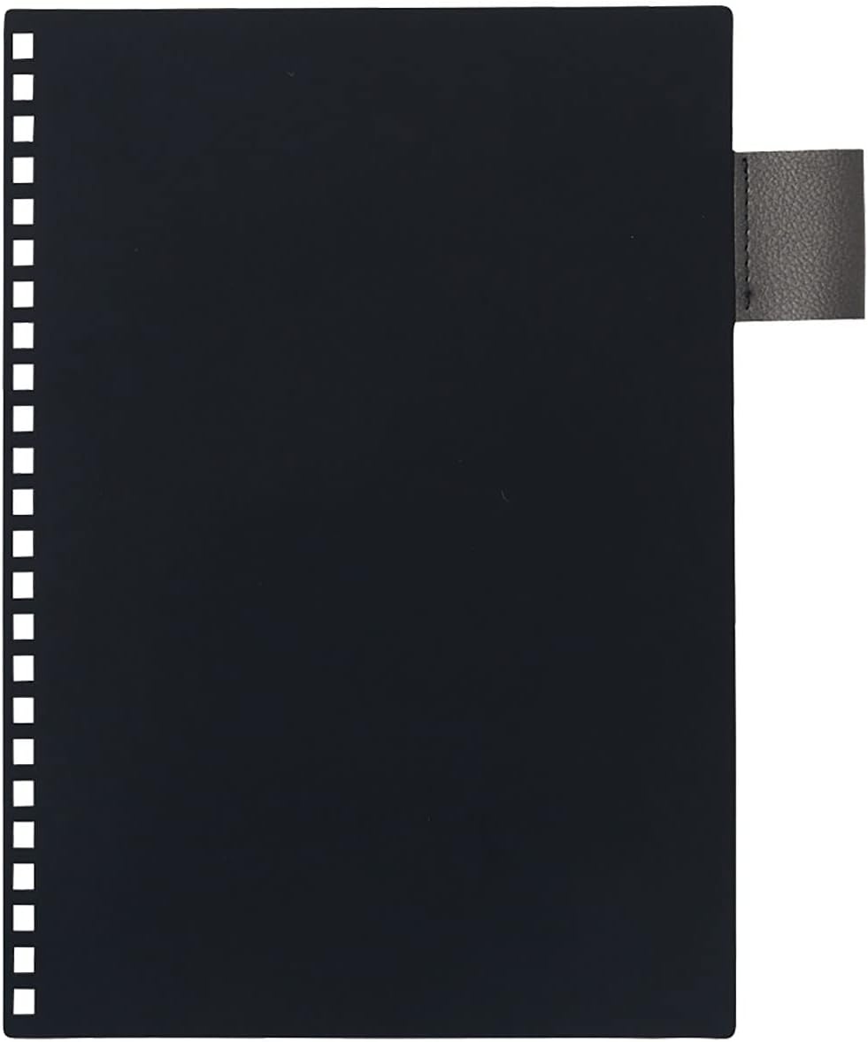 Lihit Lab N2993-9 Open Ring Notebook, Synthetic Leather, A5, Brown